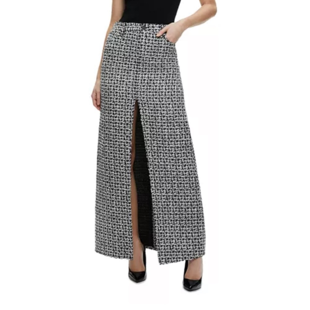 Alice + Olivia Rye Tweed Maxi Skirt